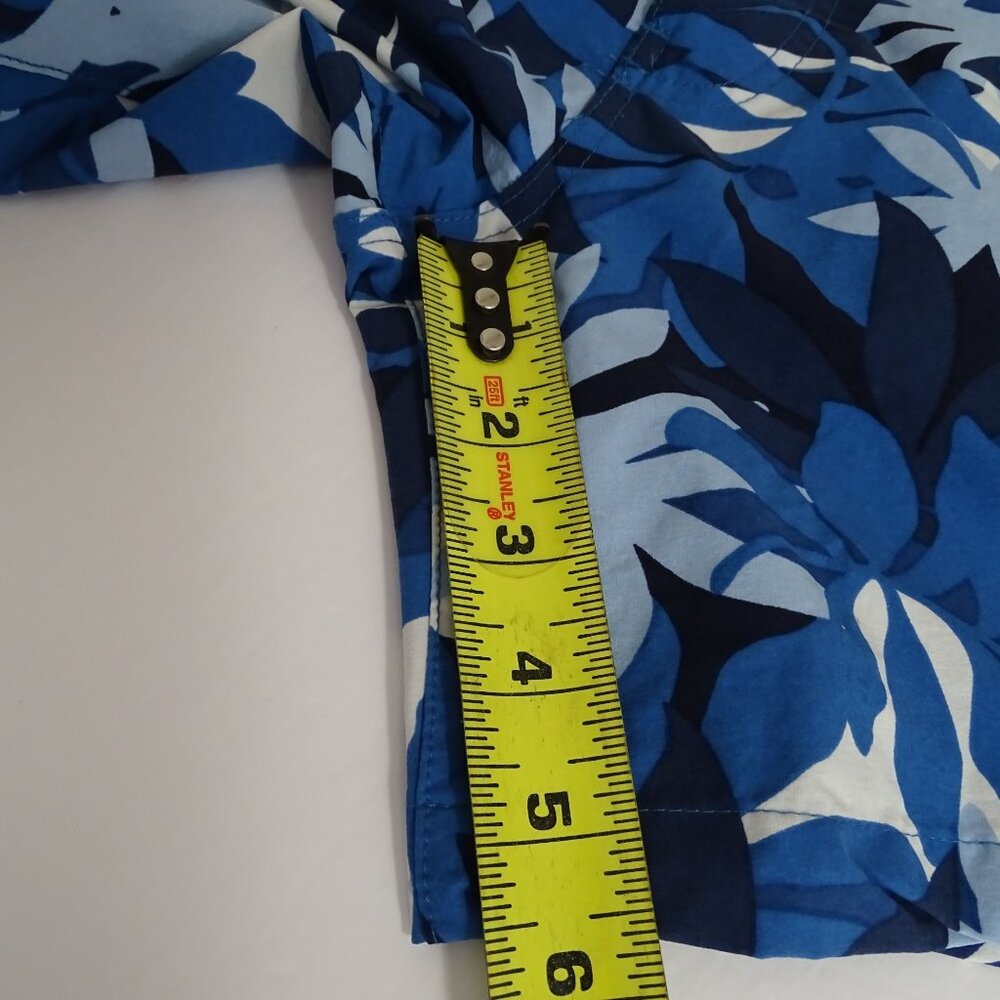 Onia Calder Blue Tropical Hawaiian Swim Trunks Men Size S Beach Vacay Summer - Picture 12 of 12